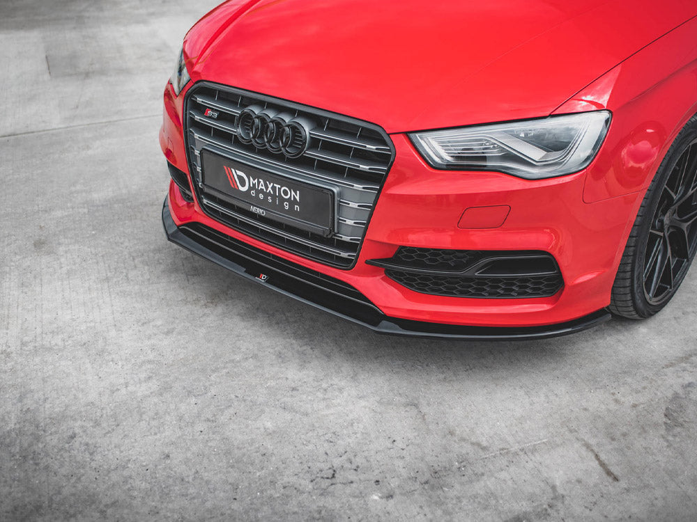 Front Splitter V.1 Audi S3 / A3 S-line 8V Sedan / Cabrio 2013-2016 Maxton Design