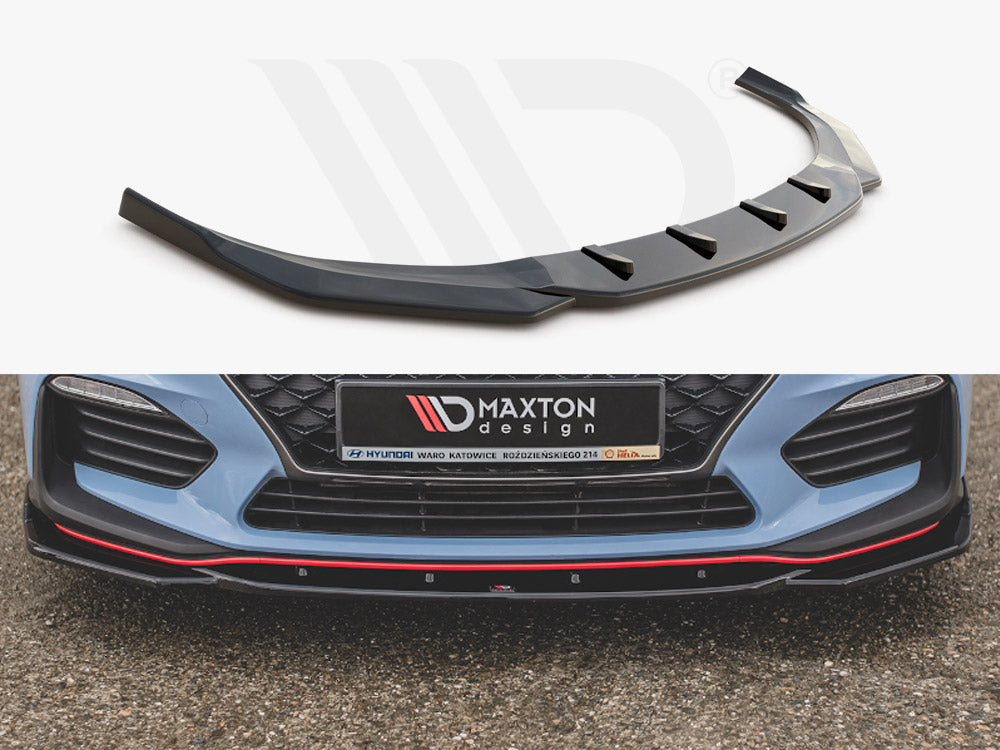 Front Splitter V.4 Hyundai I30 N MK3 Hatchback/ Fastback 2017-2020 Maxton Design