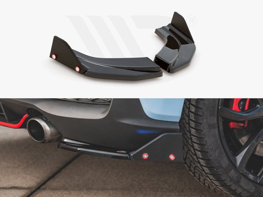 Rear Side Splitters V.6 + Flaps Hyundai I30 N Mk3 Hatchback Maxton Design