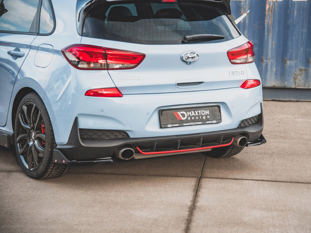 Rear Side Splitters V.6 + Flaps Hyundai I30 N Mk3 Hatchback Maxton Design