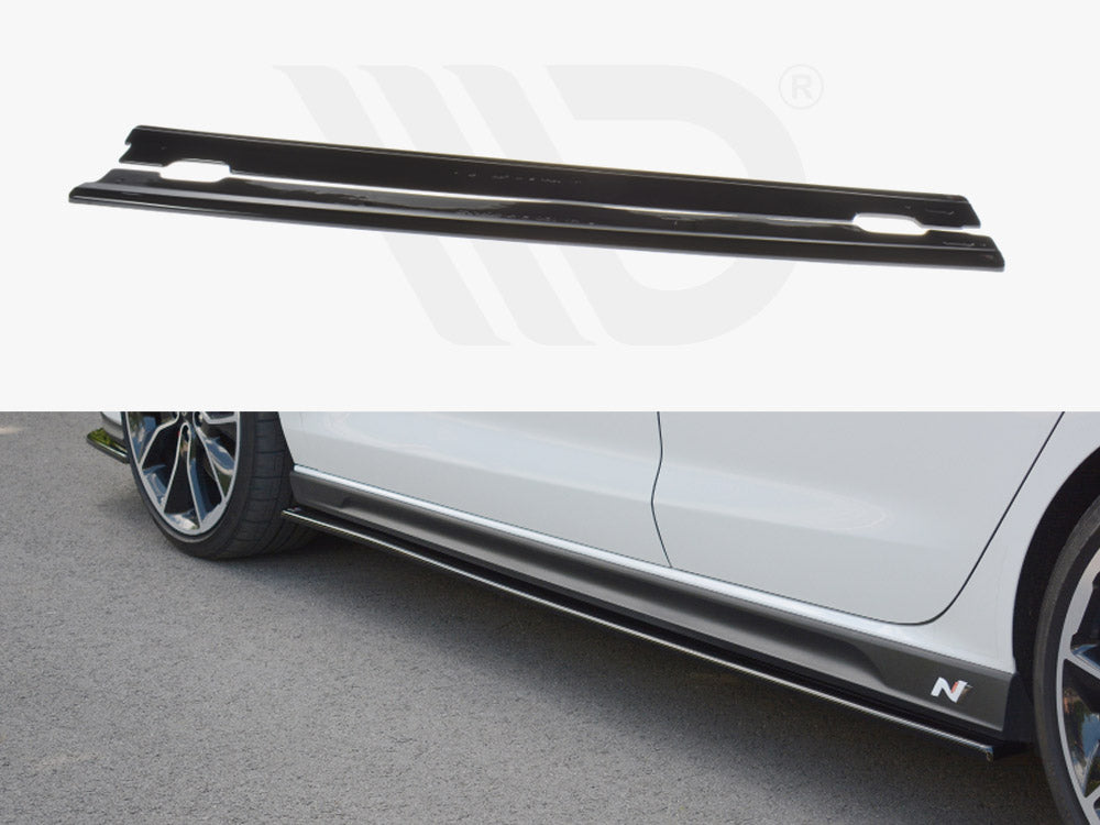 Side Skirts Diffusers V.1 Hyundai I30 N MK3 Hatchback / Fastback 2017- Maxton Design