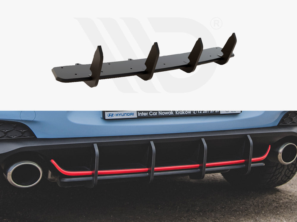 Rear Diffuser V1 Hyundai I30 N MK3 Hatchback 2017-2020 Maxton Design