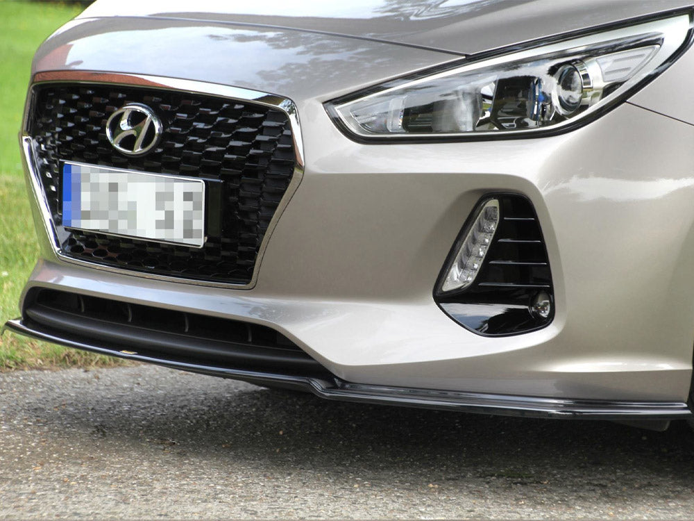 Front Splitter V.1 Hyundai I30 MK3 Hatchback 2017-UP Maxton Design