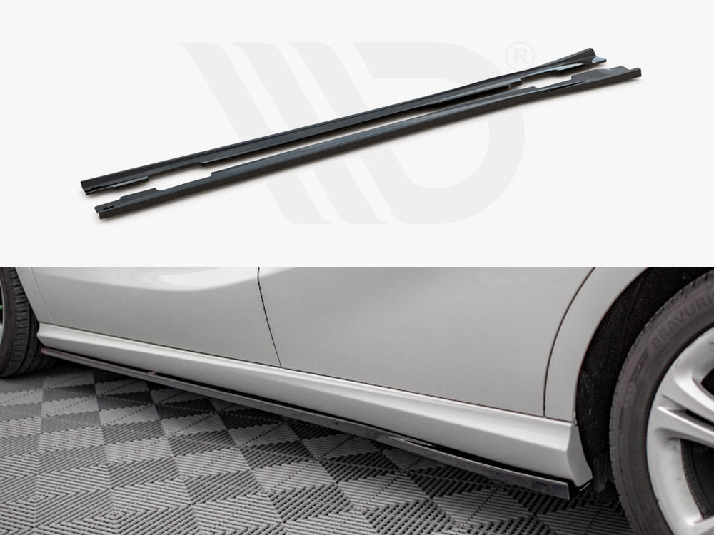 Side Skirts Diffusers V.2 Mercedes A W176 2012-2015 Maxton Design