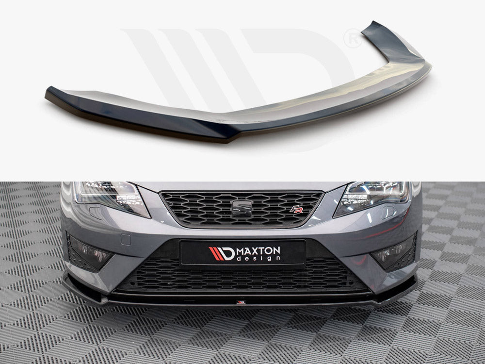 Front Splitter V.2 Seat Leon FR / Cupra MK3 2012-2016 Maxton Design