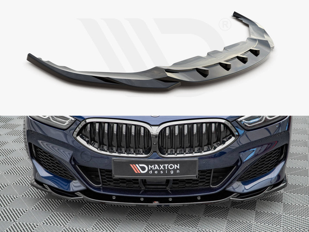 Front Splitter V.4 Bmw 8 Coupe M-pack G15 / 8 GRAN Coupe M-pack G16 2018- Maxton Design