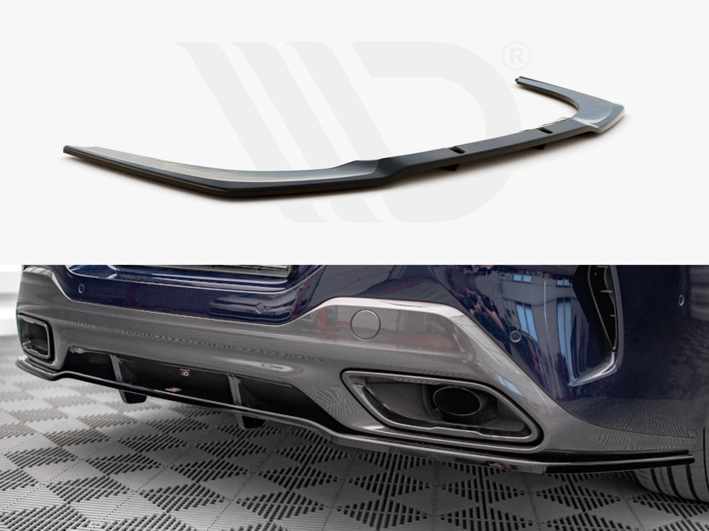 Central Rear Splitter (Vertical Bars) BMW 8 Gran Coupe M-Pack G16 Maxton Design