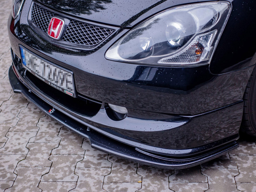 Front Splitter V.1 Honda Civic EP3 (MK7) Type-r/s Facelift 2004-2006 Maxton Design