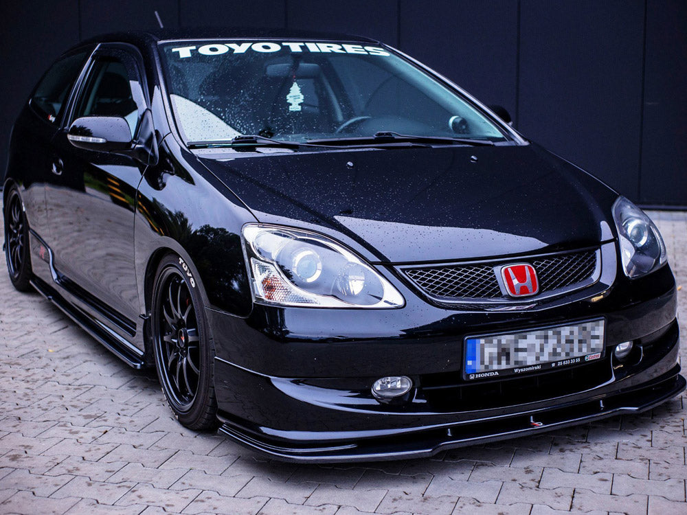 Front Splitter V.1 Honda Civic EP3 (MK7) Type-r/s Facelift 2004-2006 Maxton Design