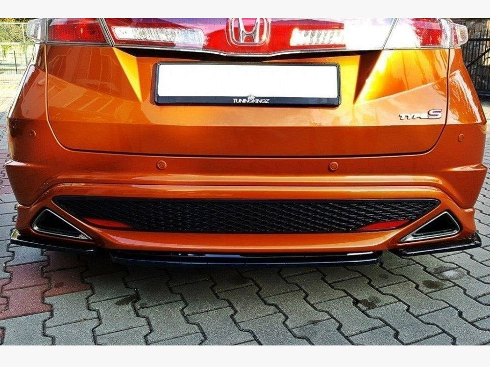 Central Rear Splitter Honda Civic VIII Type S/R (Without Vertical Bars) Maxton Design