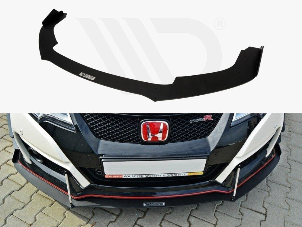 Front Racing Splitter V.2 Honda Civic IX Type R 2015-2017 Maxton Design