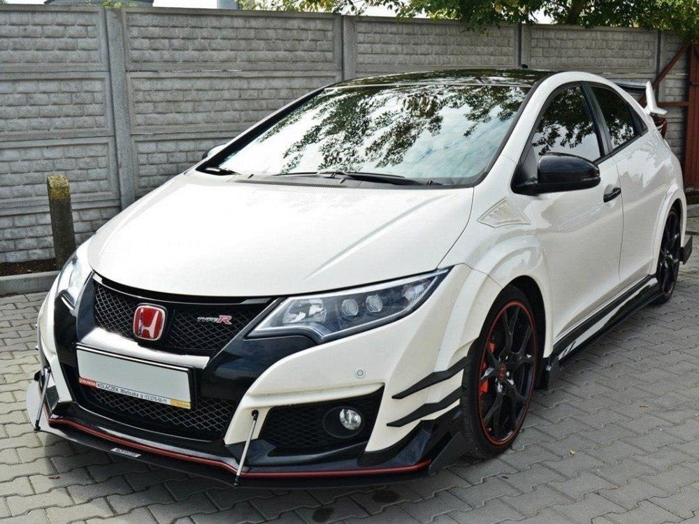 Front Racing Splitter V.2 Honda Civic IX Type R 2015-2017 Maxton Design