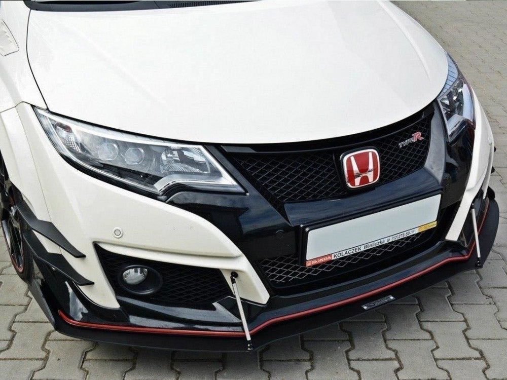 Front Racing Splitter V.2 Honda Civic IX Type R 2015-2017 Maxton Design