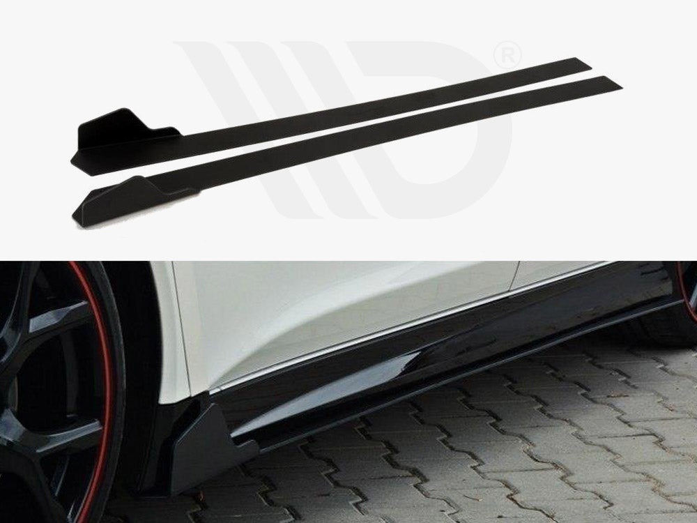 Racing Side Skirts Diffusers Honda Civic IX Type R 2015-2017 Maxton Design