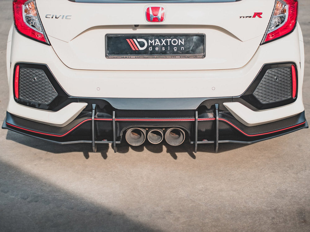 Rear Valance V2 Honda Civic X Type R 2017- Maxton Design