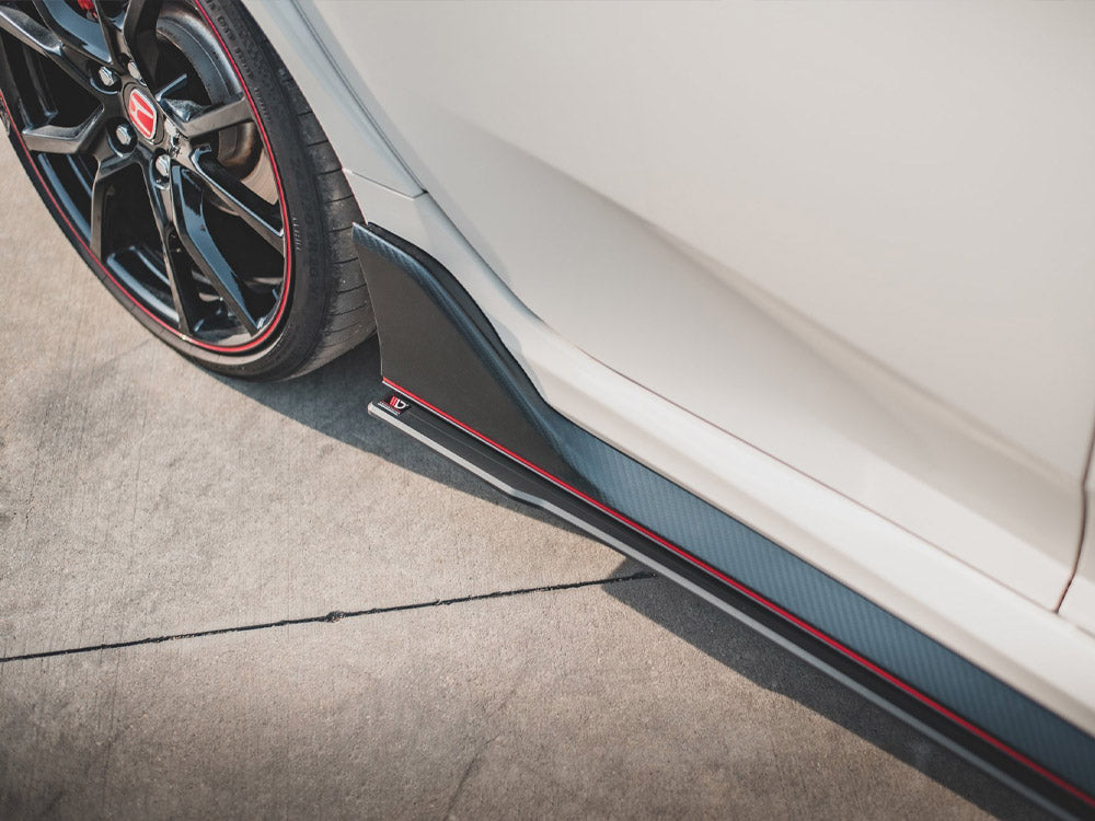 Side Skirts Diffusers V2 Honda Civic X Type-r 2017- Maxton Design