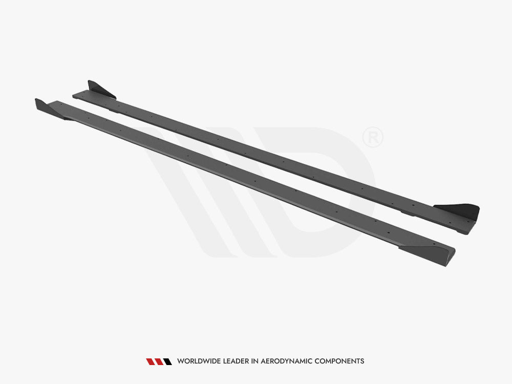 Street PRO Side Skirts Diffusers (+flaps) VW Golf R MK7 2013-2016 Maxton Design