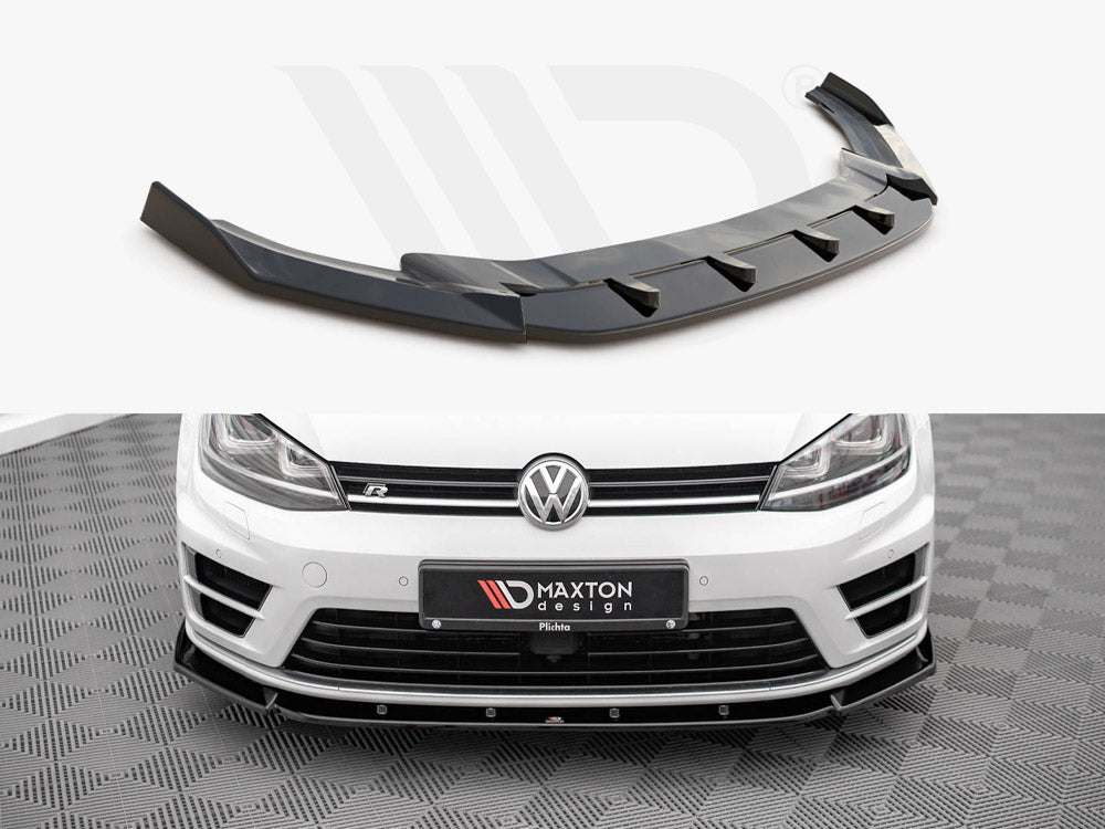 Front Splitter V.4 VW Golf R MK7 2013-2016 Maxton Design