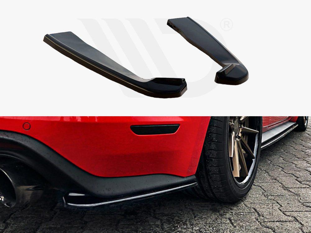 Rear Side Splitters Ford Mustang Mk6 Facelift 2017- Maxton Design