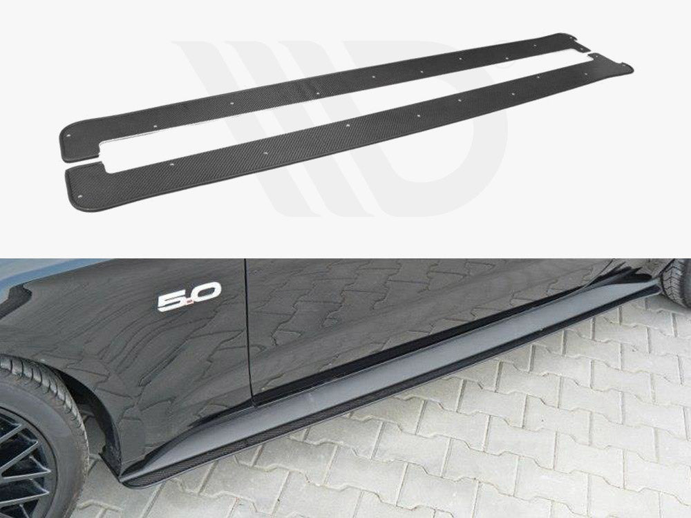 Ford Mustang MK6 GT - Racing Side Skirts Diffusers 2014-17 Maxton Design