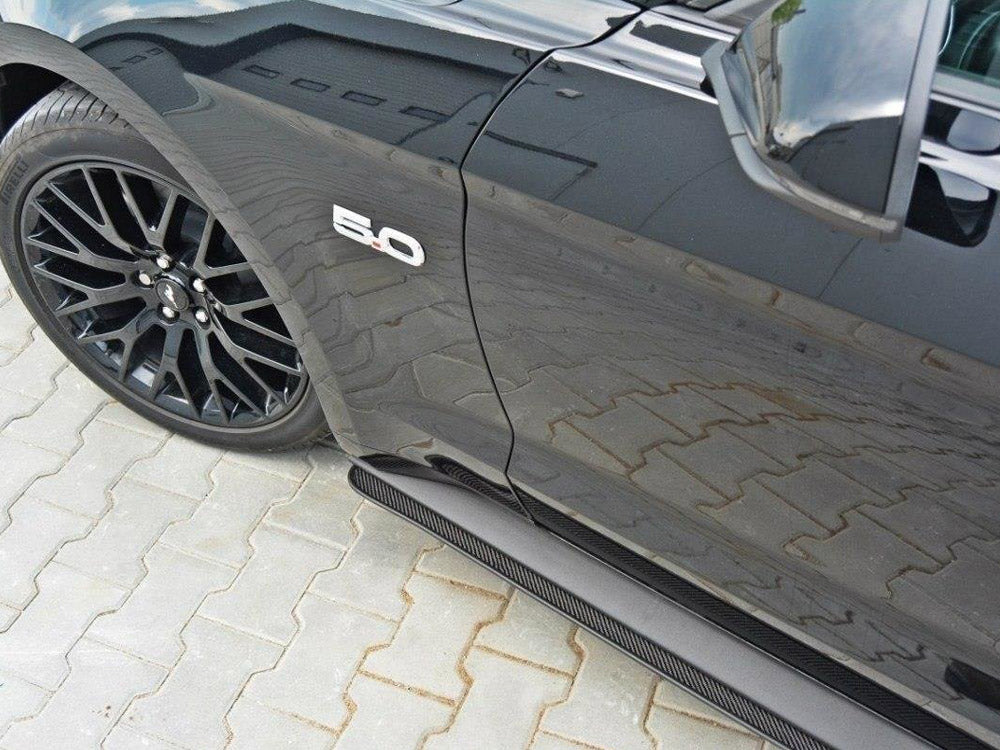 Ford Mustang MK6 GT - Racing Side Skirts Diffusers 2014-17 Maxton Design