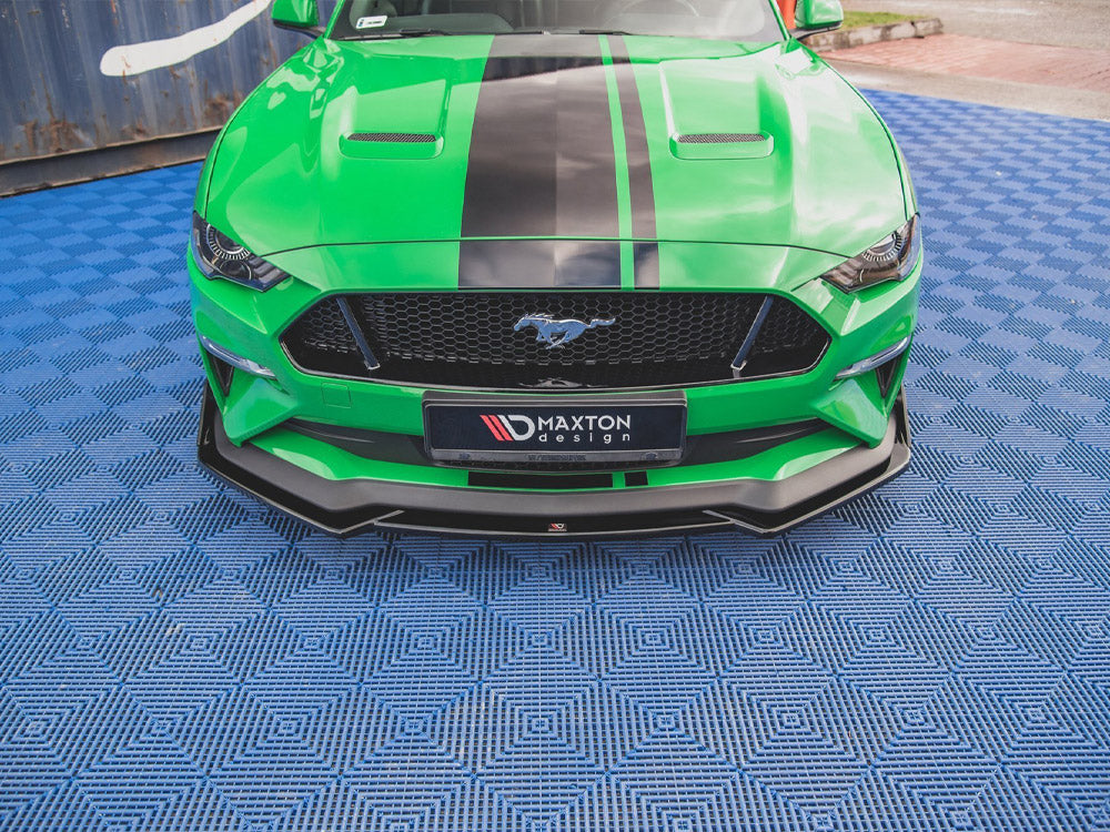 Front Splitter V.1 + Flaps Ford Mustang GT Mk6 Facelift Maxton Design