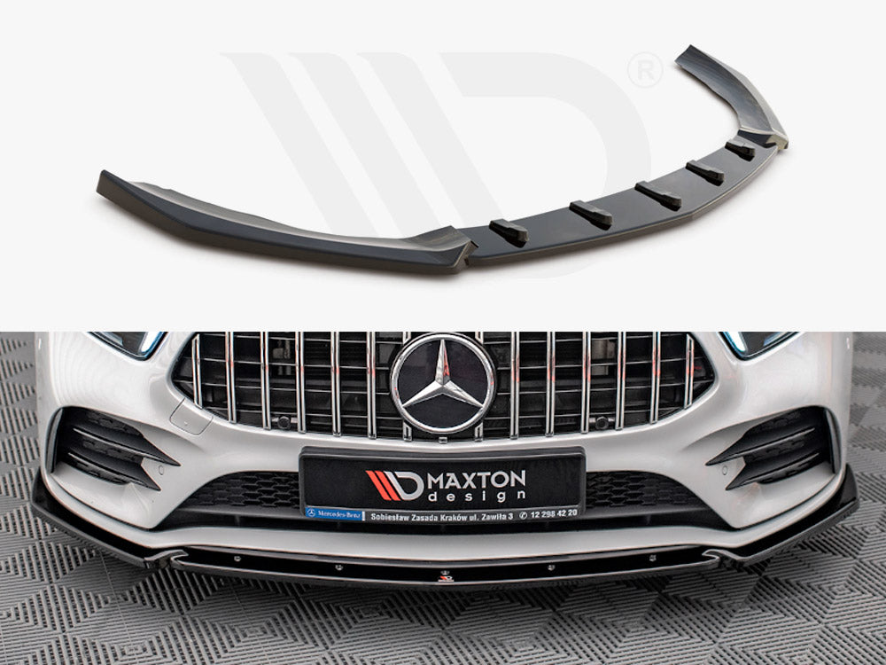 Front Splitter V.4 Mercedes A35 AMG / AMG-Line W177 Maxton Design