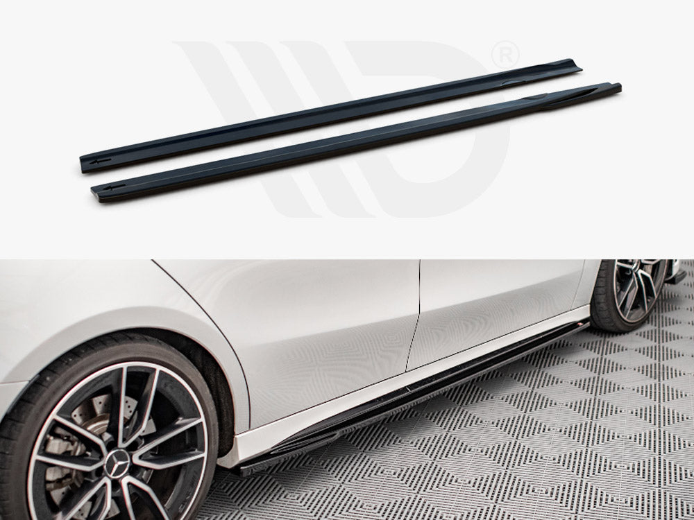 Side Skirts Diffusers V.2 Mercedes A35 AMG / AMG-Line W177 Maxton Design