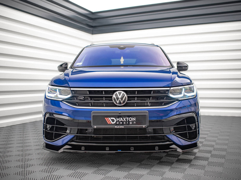 Front Splitter V.2 VW Tiguan R  / R-line MK2 Facelift 2020- Maxton Design