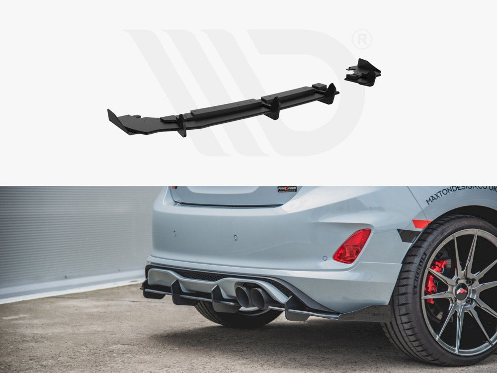 Rear Diffuser + Flaps Ford Fiesta Mk8 ST 2018- Maxton Design