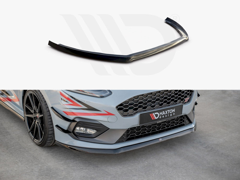 Front Splitter V.6 Ford Fiesta MK8 ST / St-line 2017- Maxton Design