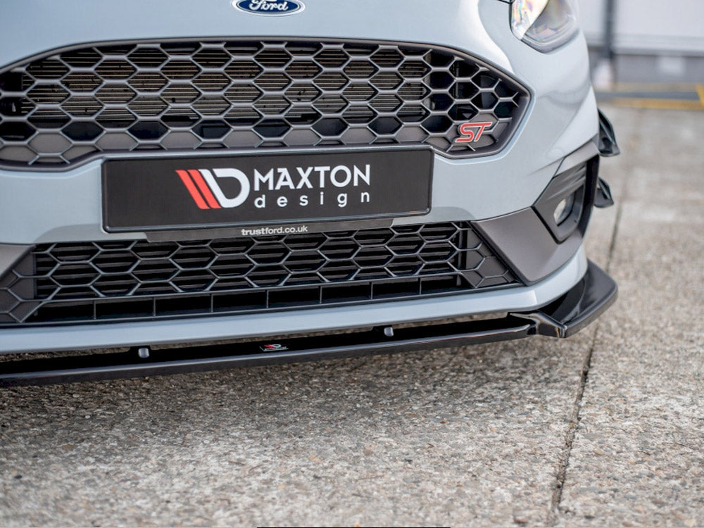 Front Splitter V.7 Ford Fiesta MK8 ST / St-line 2017- Maxton Design