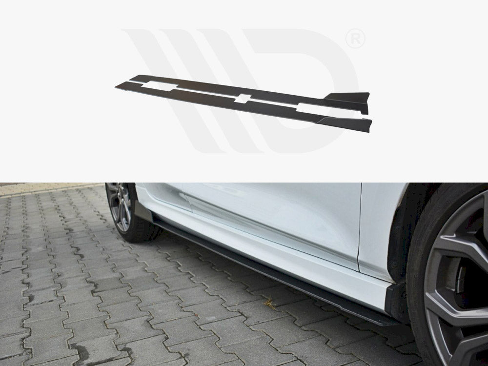 Racing Side Skirts Diffusers V.1 Ford Fiesta MK8 ST / St-line Maxton Design