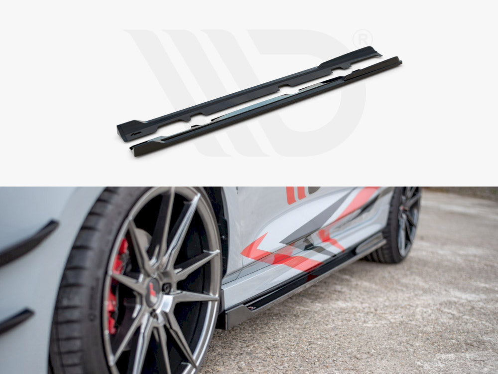 Side Skirts Diffusers V.3 Ford Fiesta MK8 ST / St-line Maxton Design