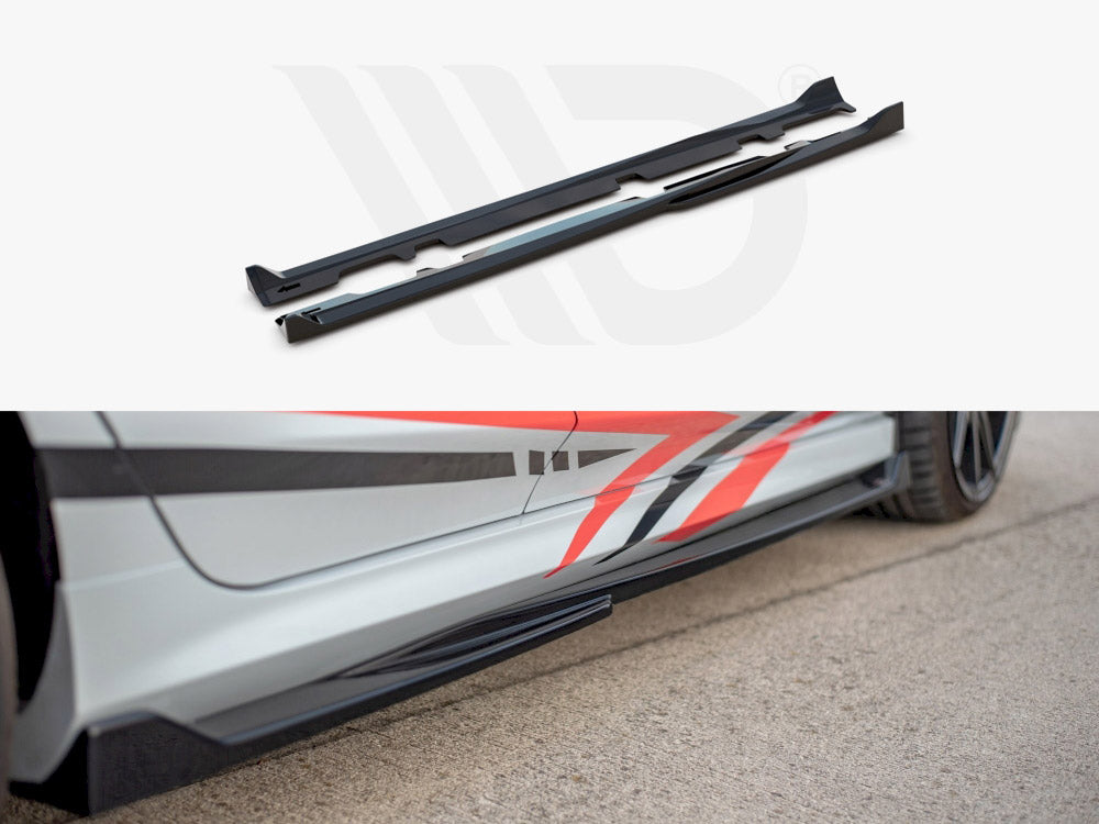 Side Skirts Diffusers V.4 Ford Fiesta MK8 ST / St-line Maxton Design