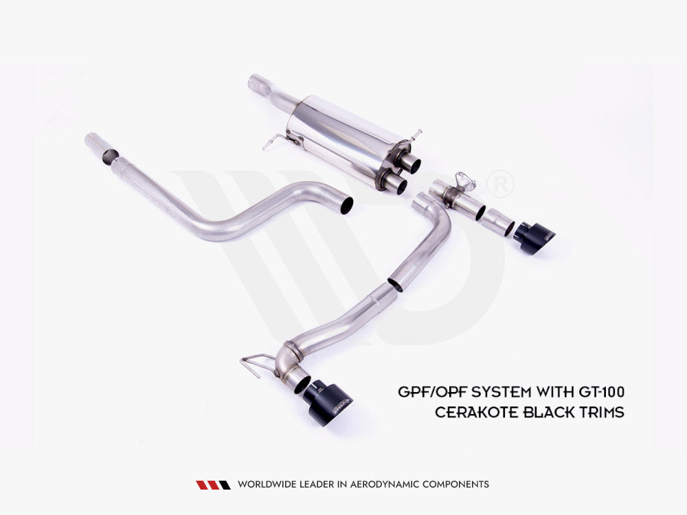 Rear Diffuser + Milltek Gpf/opf BACK Exhaust System - Ford Fiesta MK8 ST &amp; MK8.5 ST 2018-2022 Maxton Design