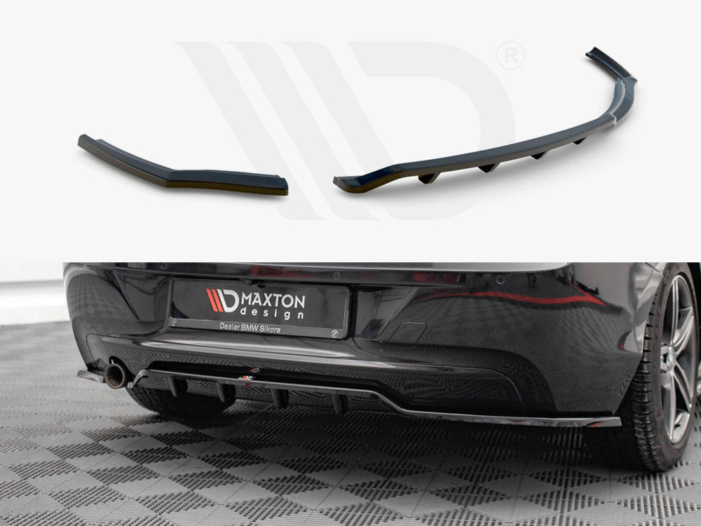 Central Rear Splitter (Vertical Bars) BMW 1 F20 Maxton Design