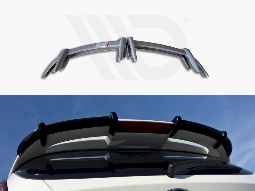 Roof Spoiler Extension Ford Fiesta MK7 ST / Zetec S Facelift Primer Painted Maxton Design