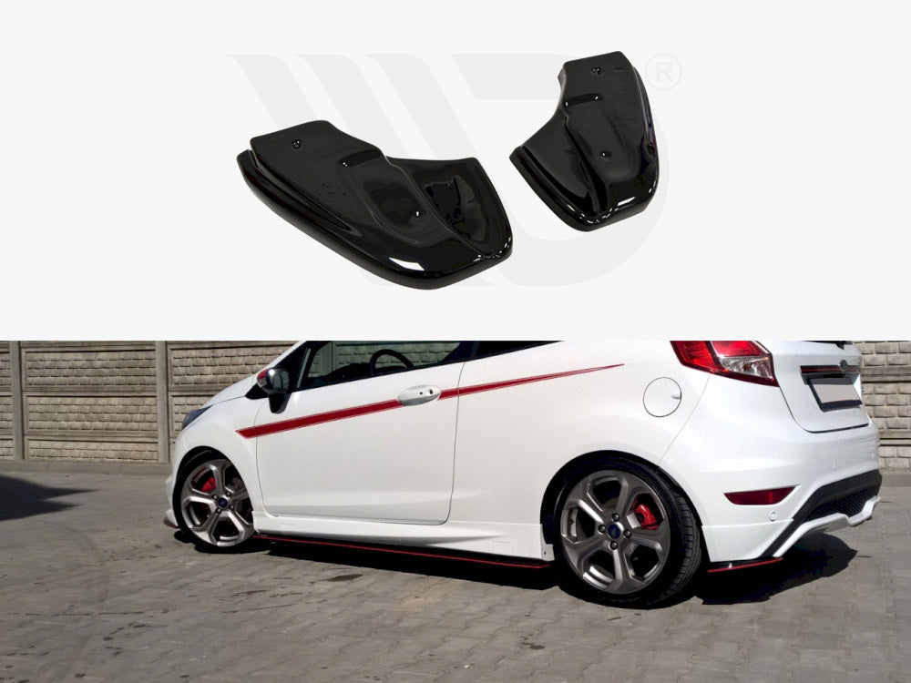 Rear Side Splitters Ford Fiesta MK7 ST &amp; St-line 2013-2017 Maxton Design