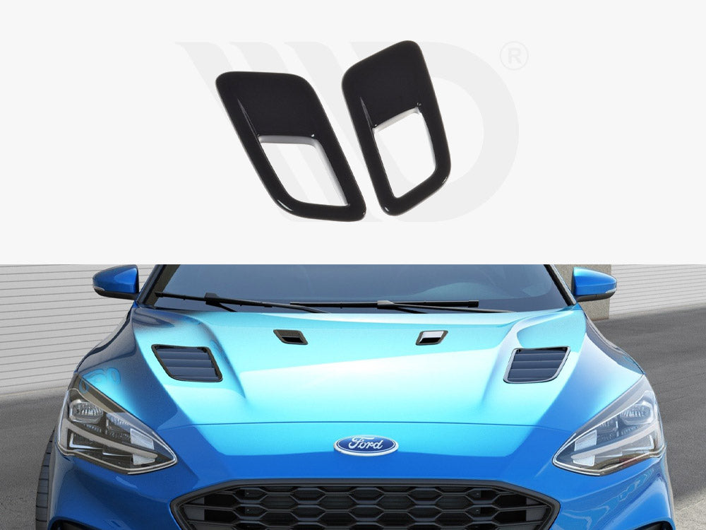 Bonnet Vents (Smaller Ones) Ford Focus MK4 St-line 2018-UP Maxton Design