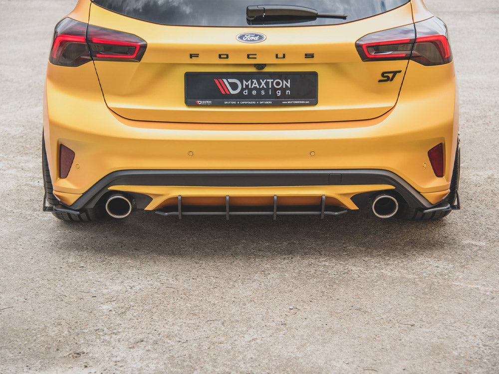 Street PRO Rear Side Splitters (+flaps) Ford Focus ST Mk4 Maxton Design