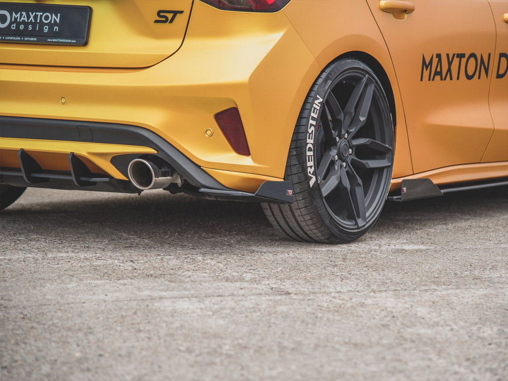 Street PRO Rear Side Splitters (+flaps) Ford Focus ST Mk4 Maxton Design