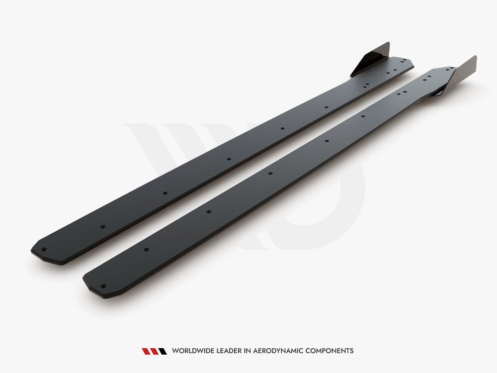 Street PRO Side Skirt Diffusers (+flaps) Ford Focus ST / ST-Line Mk4 Maxton Design