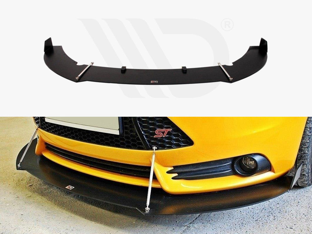 Front Racing Splitter Focus ST MK3 Preface Model Version 2 Maxton Design