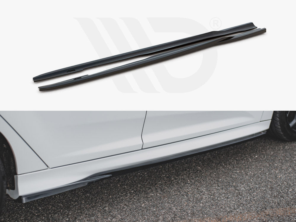 Side Skirts Diffusers V2 Ford Focus ST &amp; RS MK3 2015-2018 Maxton Design