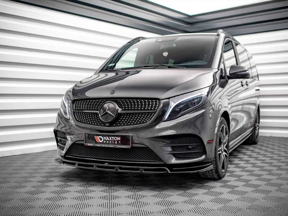 Front Splitter V.5 Mercedes-benz V-class Amg-line W447 Facelift 2019- Maxton Design