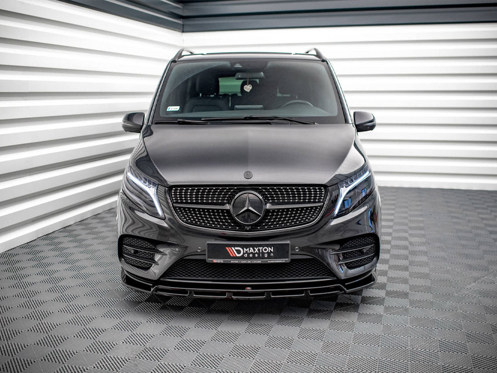 Front Splitter V.5 Mercedes-benz V-class Amg-line W447 Facelift 2019- Maxton Design