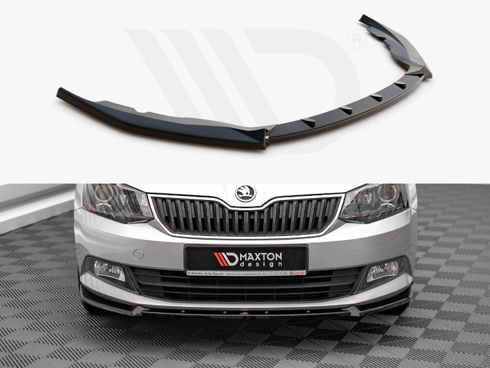 Front Splitter V.1 Skoda Fabia MK3 2014-2019 Maxton Design