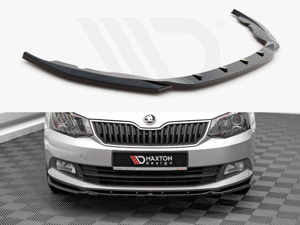 Front Splitter V.2 Skoda Fabia MK3 2014-2019 Maxton Design