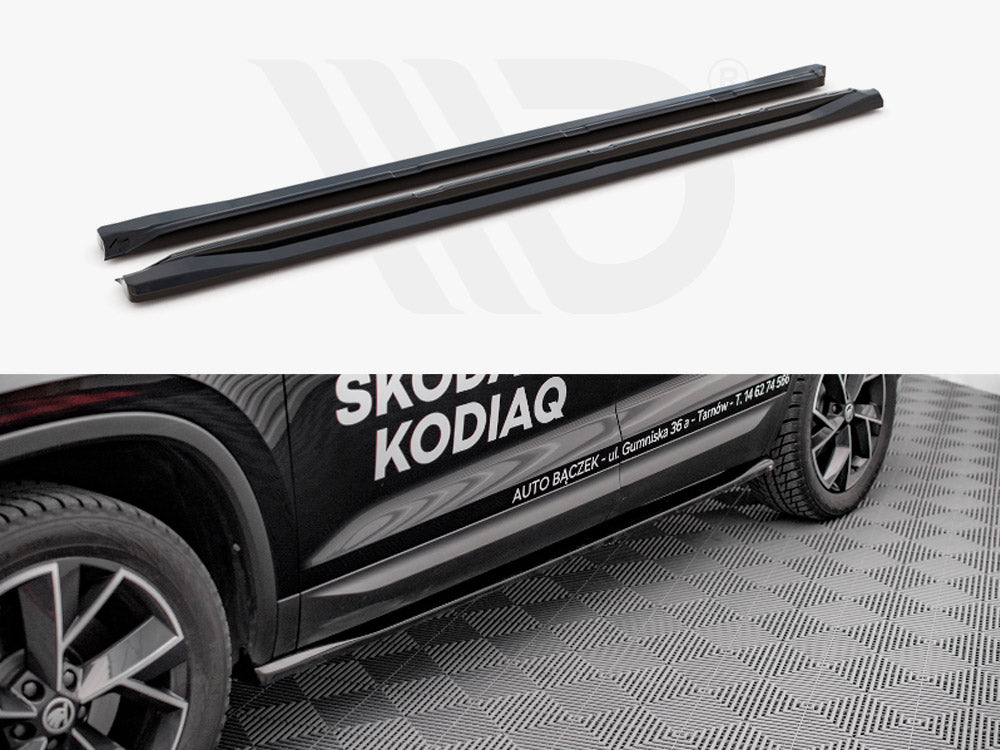 Side Skirts Diffusers Skoda Kodiaq MK1 Facelift 2021- Maxton Design